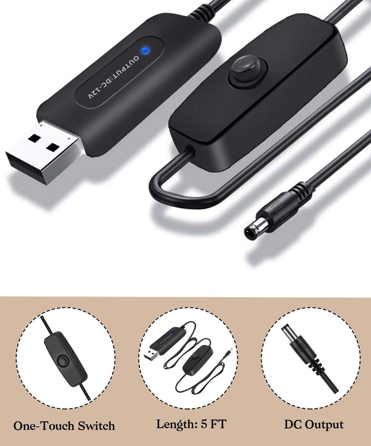 Adabuli DC5521 compatibility supports a range of 12V devices.