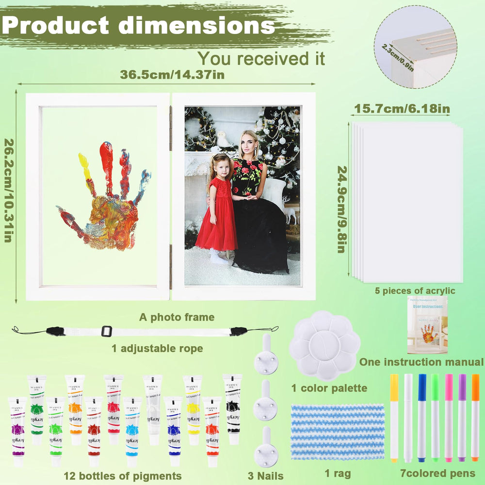 ADAJOEL Safe Paints handprint kit ready for washable kid paints.