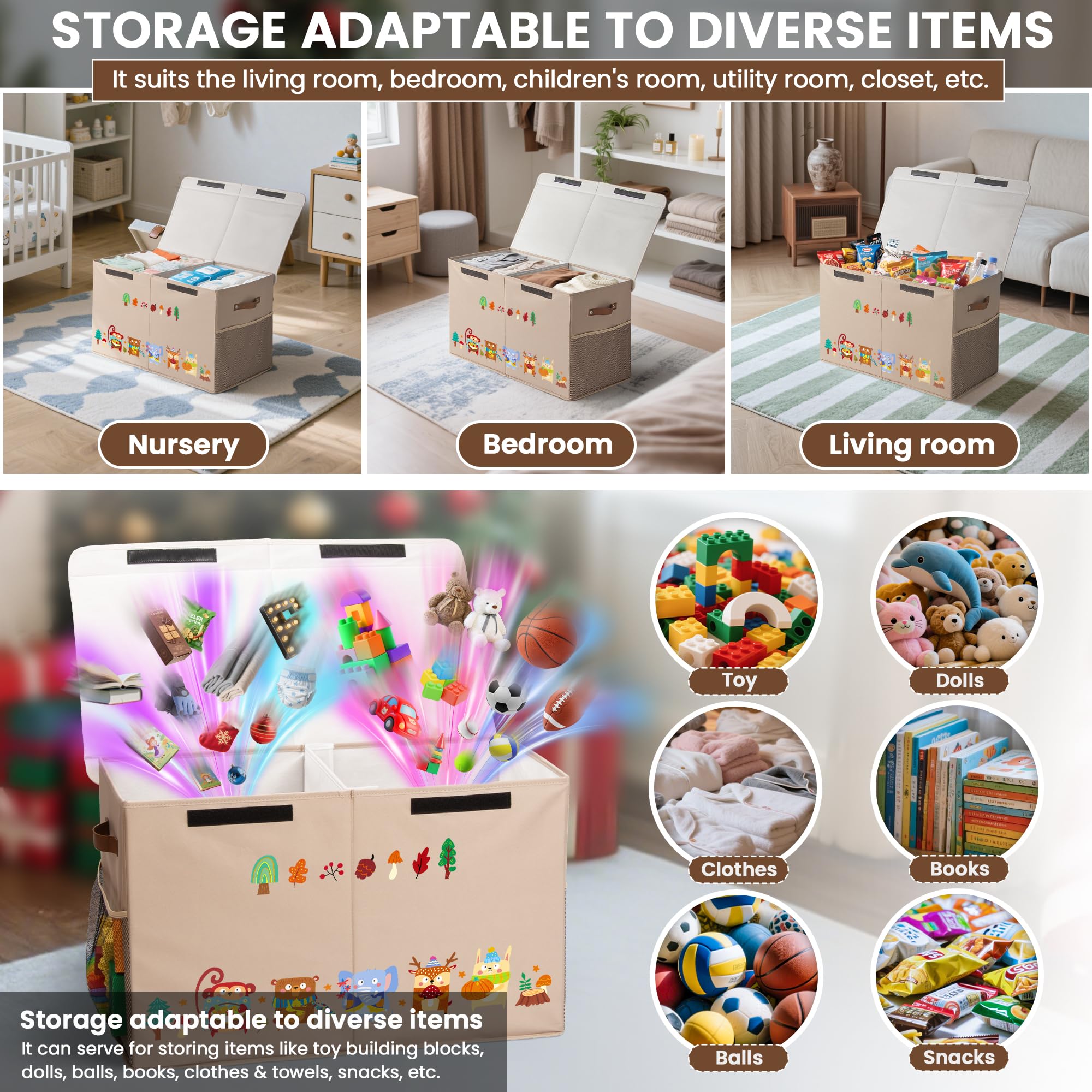 ADEHMDA 80L foldable design lets you fold away when not in use.