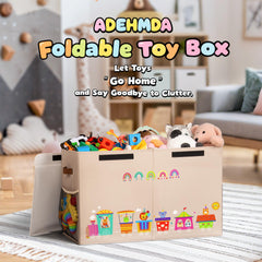 ADEHMDA 80L toy storage box lid open for quick access to toys