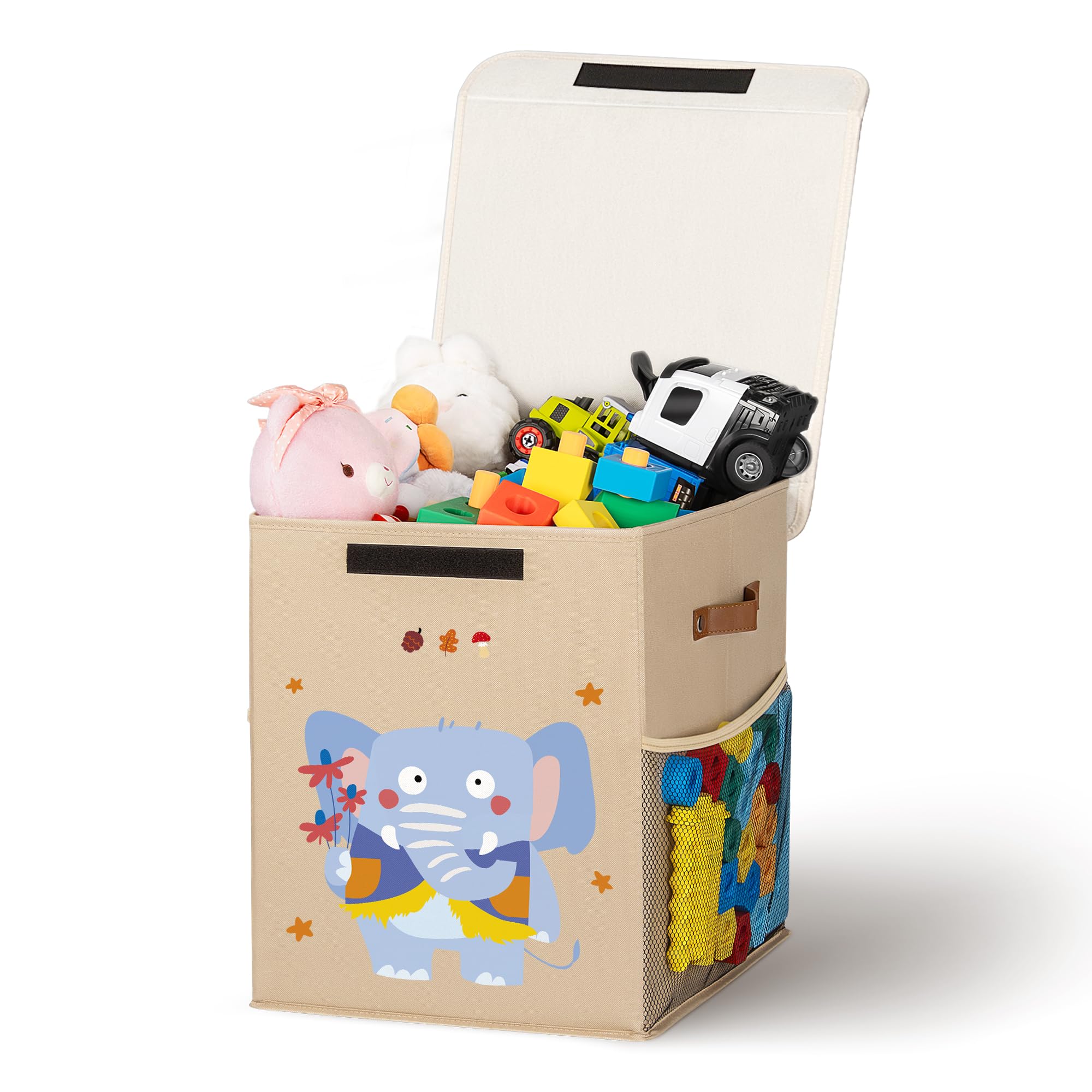 ADEHMDA 40L toy storage box lid-open view shows easy access to toys