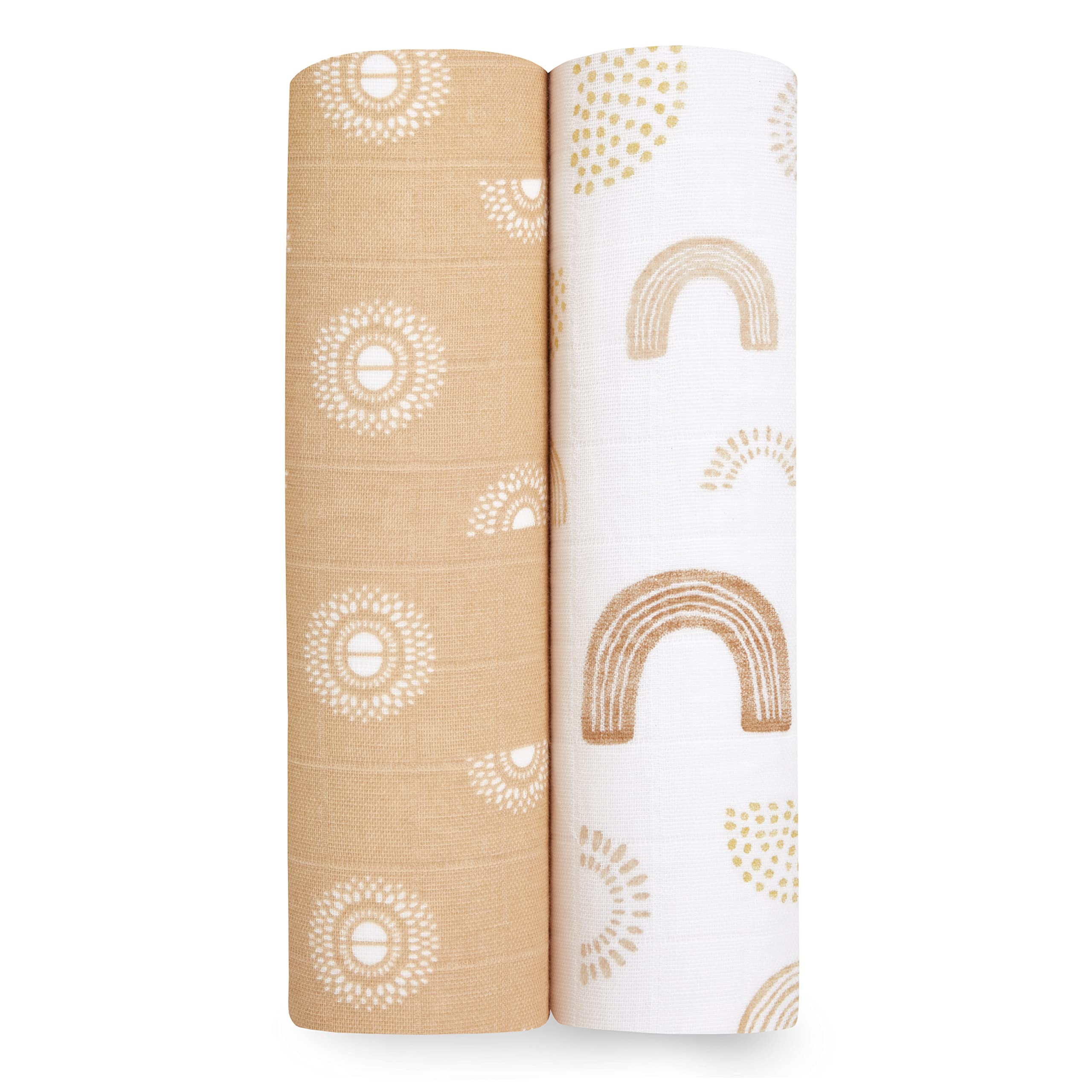 aden + anais boutique muslin swaddle close-up showing breathable, soft cotton texture for baby comfort