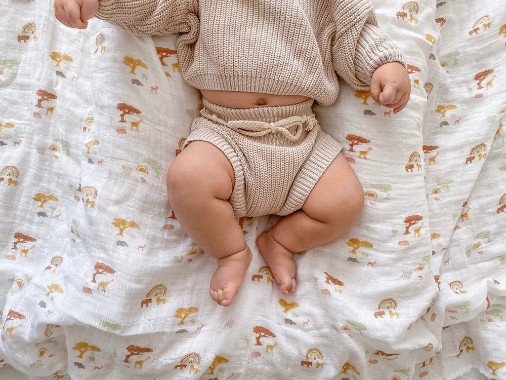 aden + anais single-layer muslin weave emphasizes thin, breathable design.