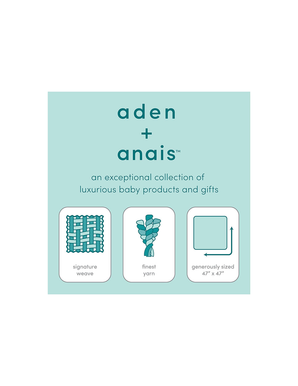 aden + anais four-pack arranged in nursery for versatile baby outfits and travel.