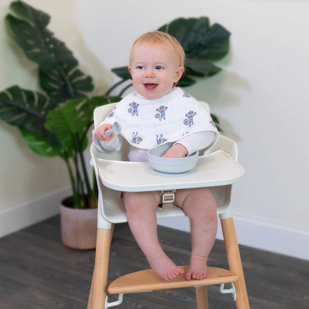 aden + anais Burpy Bib Jungle Jam soft-muslin texture feels gentle on skin