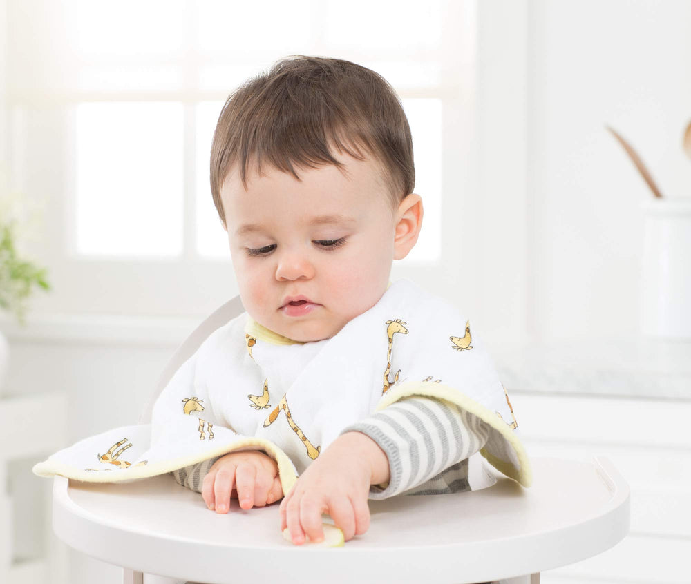 aden + anais Burpy Bib Jungle Jam two-sided-print adds style and flexibility
