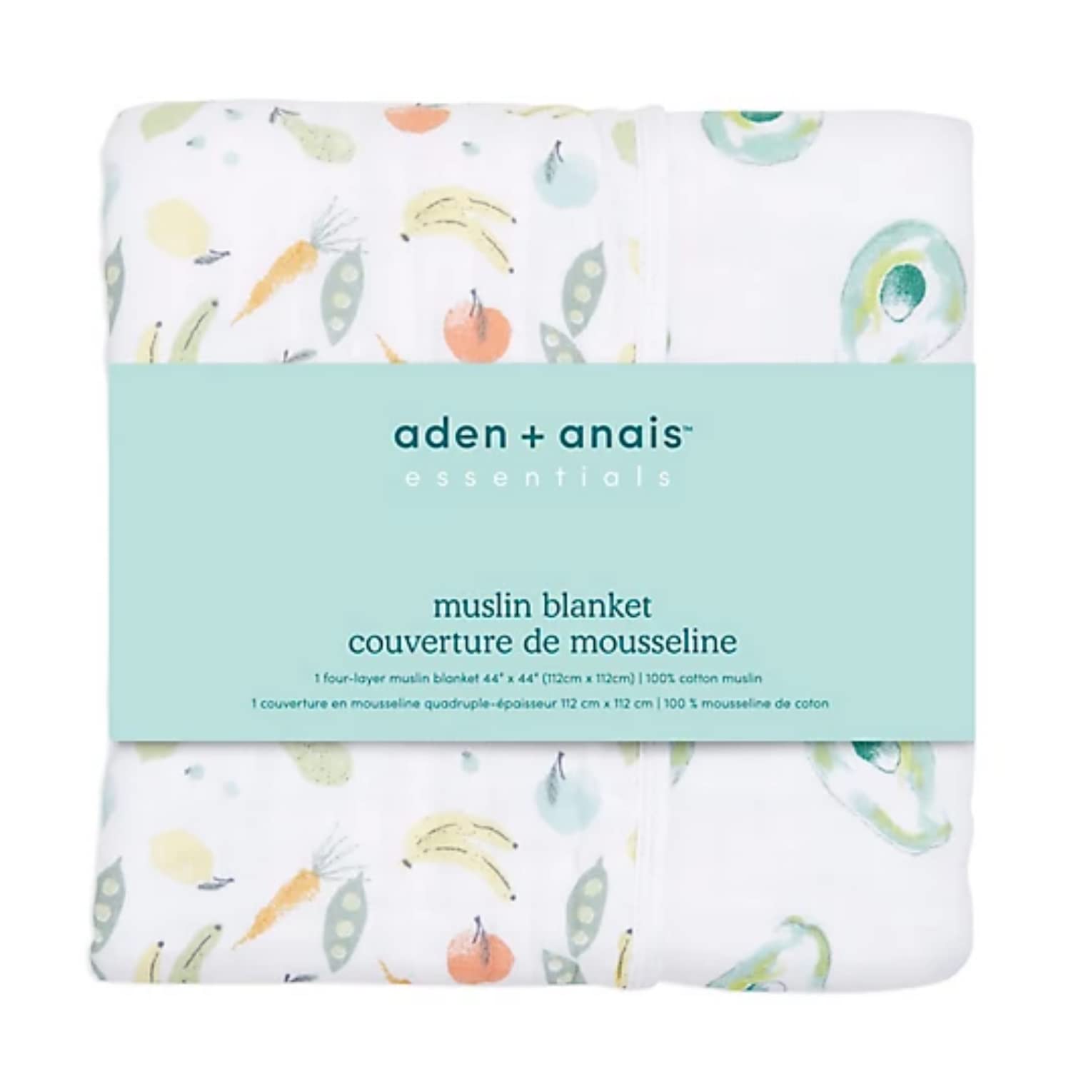 aden + anais Dream Blanket 44x44 on crib surface highlights versatile cuddles and playtime use