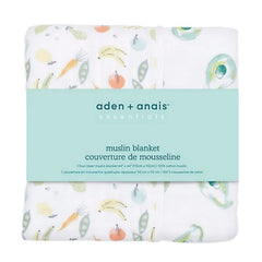 aden + anais Dream Blanket 44x44 on crib surface highlights versatile cuddles and playtime use