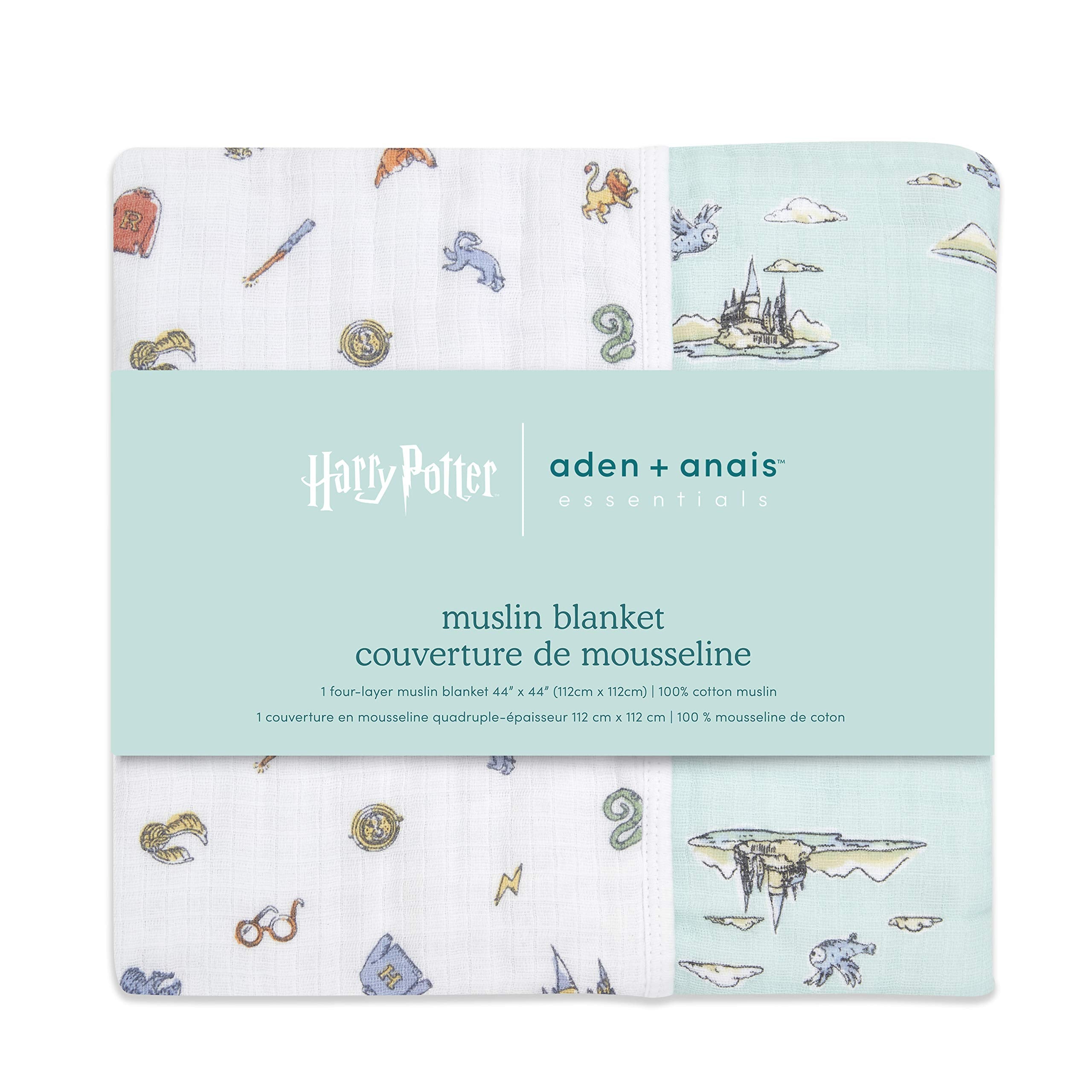 aden + anais Dream Blanket laid flat to highlight lightweight fabric ideal for warm days.
