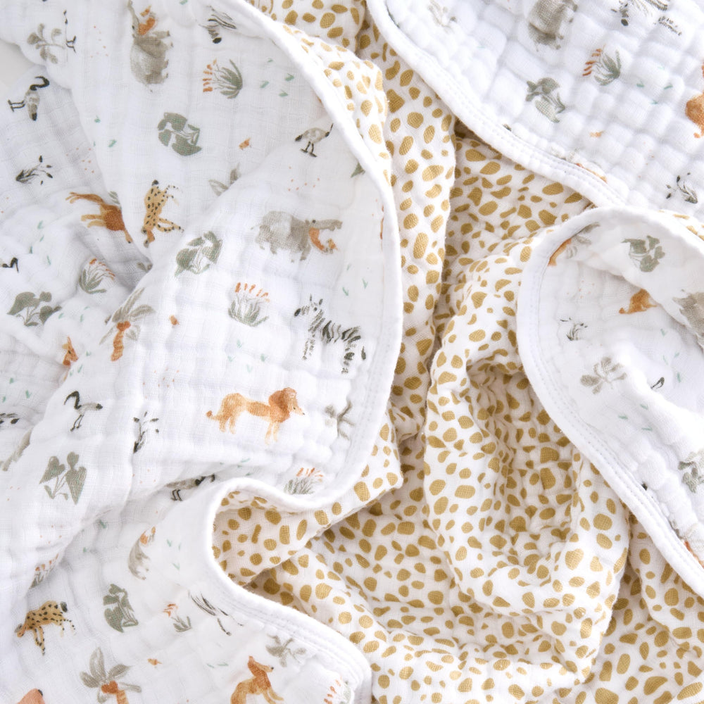 aden + anais dream blanket being machine washed highlights easy care and longevity.