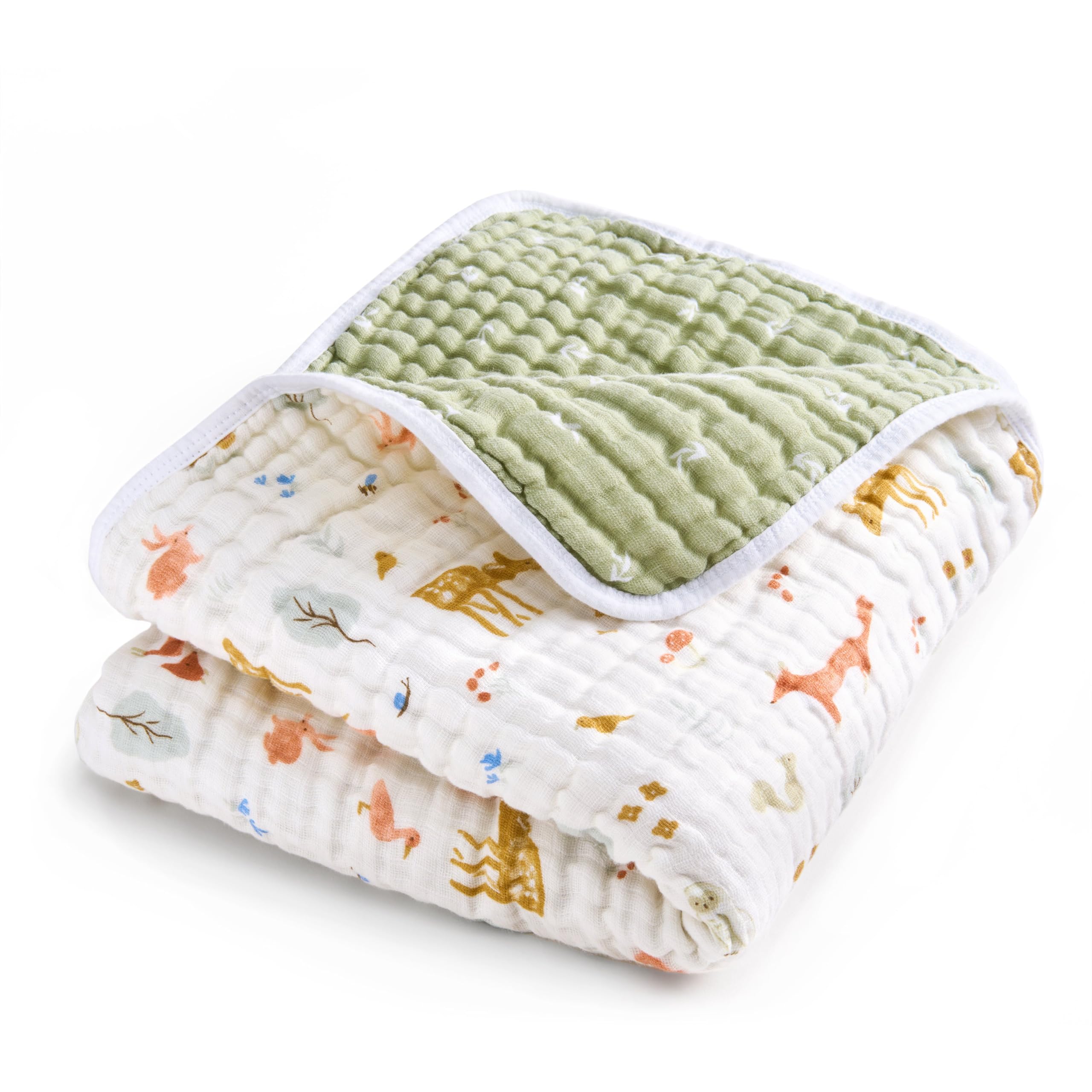 aden-anais Dream Blanket four-layer muslin close-up highlighting baby softness and durability