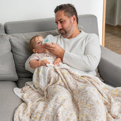 aden + anais Dream Blanket natural woodland print with gender-neutral style