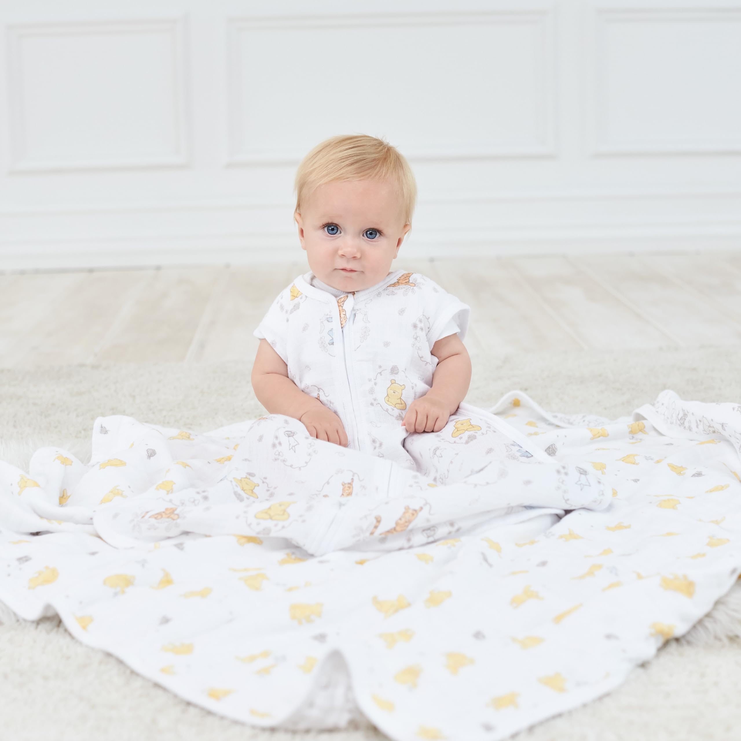 aden + anais Dream Blanket Winnie Pooh nursery decor and gift inspiration.