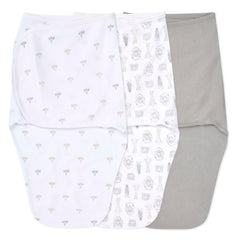 aden + anais Easy Swaddle Wrap on safari front view with cozy, breathable cotton