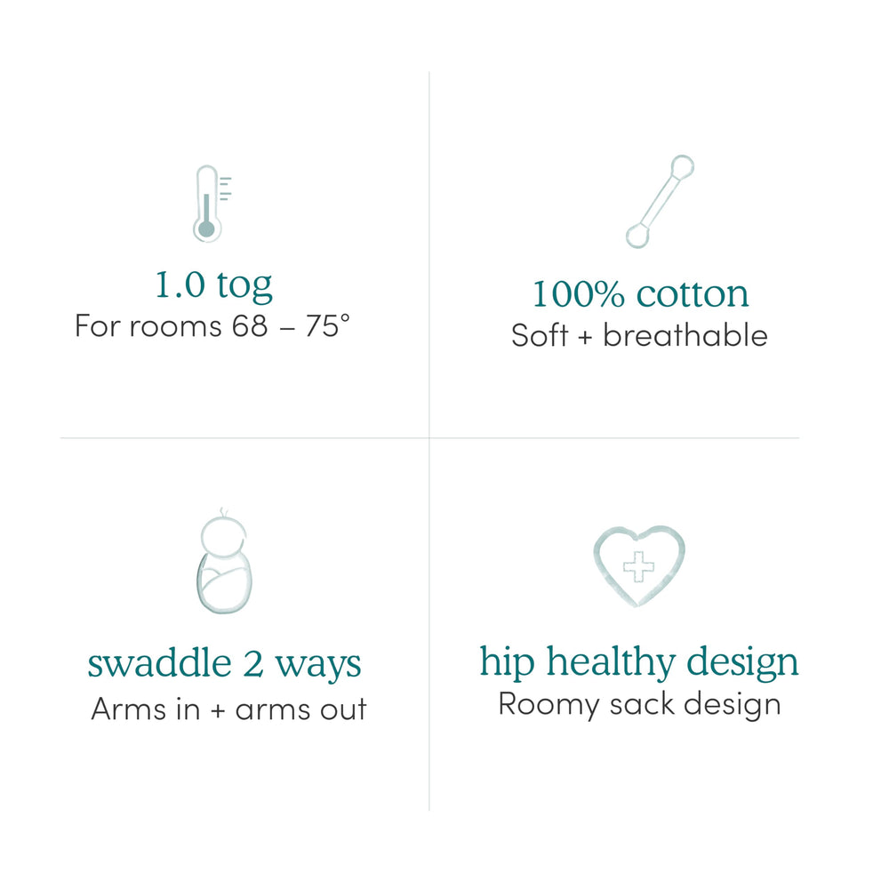 aden + anais essentials 3-pack packaging closeup highlights value for new parents.