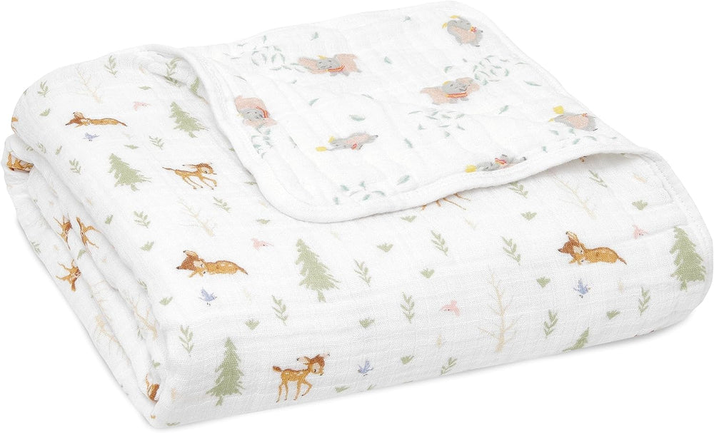 aden + anais Essentials blanket closeup for newborn tummy time cuddles and soothing comfort.