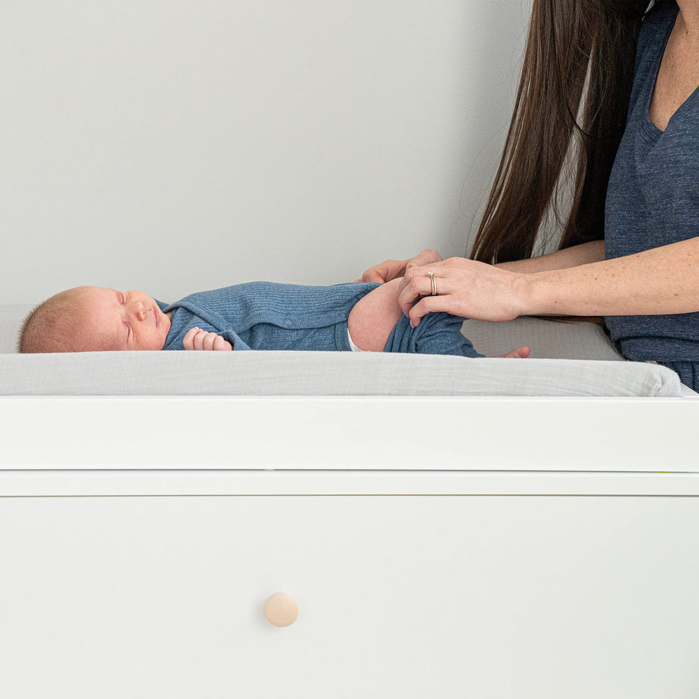 aden + anais essentials changing pad cover with elastic edge for snug fit on standard pads