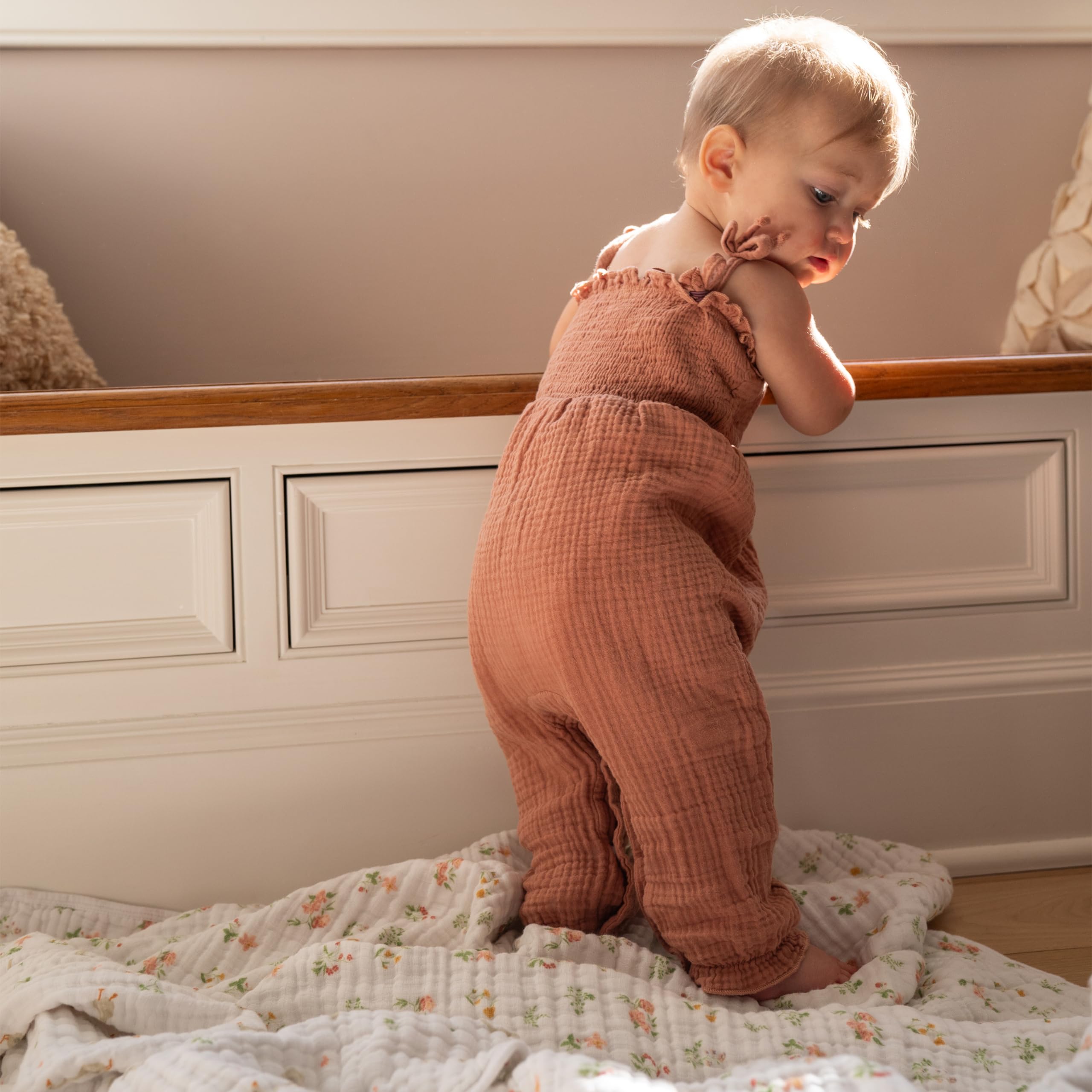 aden + anais Essentials Dream Blanket nestled for bedtime snuggle and soothing nights