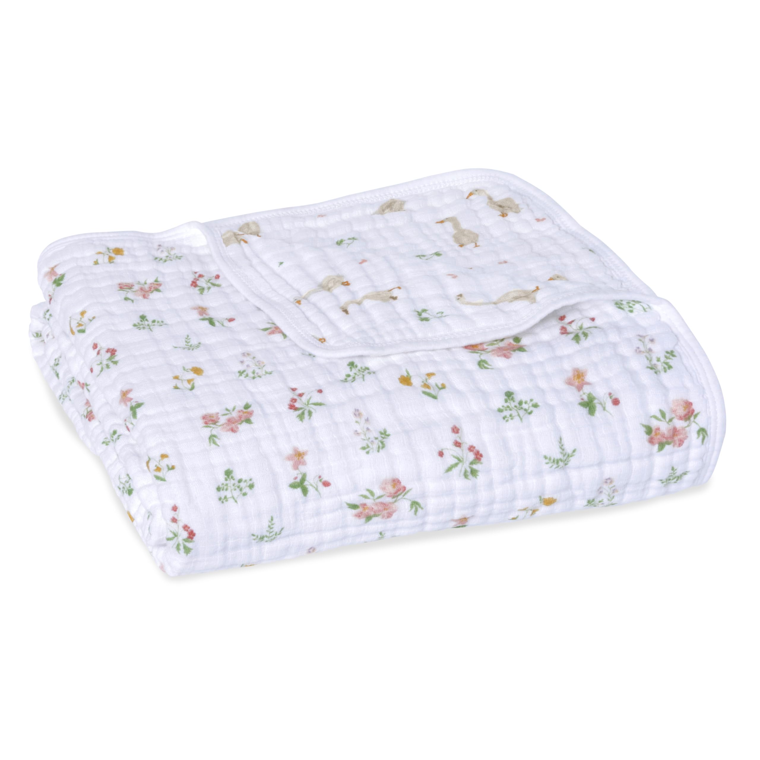 aden + anais Essentials Dream Blanket close-up shows breathable muslin texture for baby comfort
