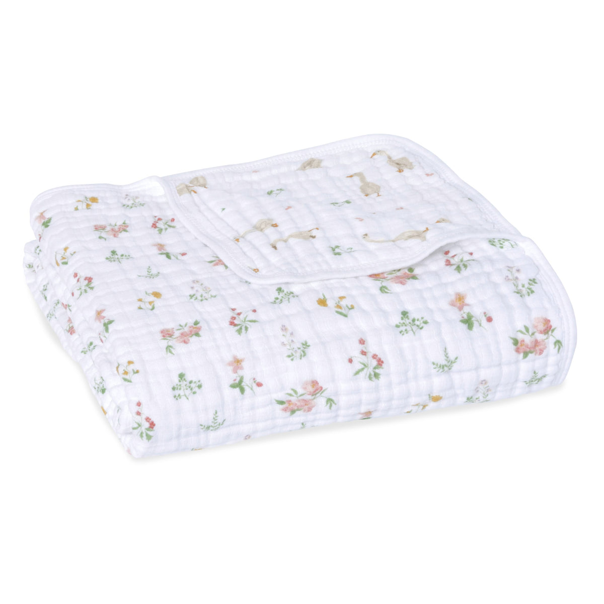 aden + anais Essentials Dream Blanket close-up shows breathable muslin texture for baby comfort