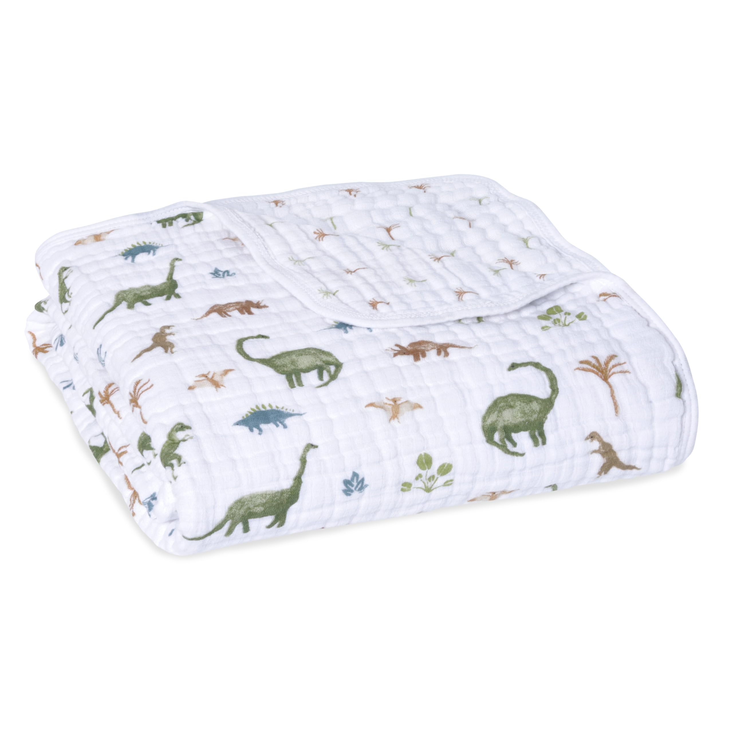 aden-anais Essentials Dream Blanket folded shows breathable muslin comfort for babies.