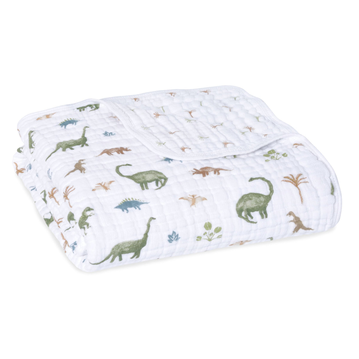 aden-anais Essentials Dream Blanket folded shows breathable muslin comfort for babies.