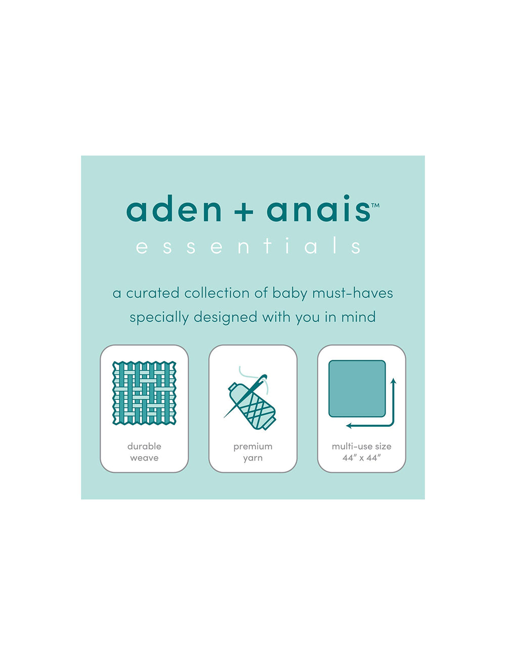 aden + anaïs Essentials Dream Blanket gift packaging presenting a ready-to-gift nursery essential.