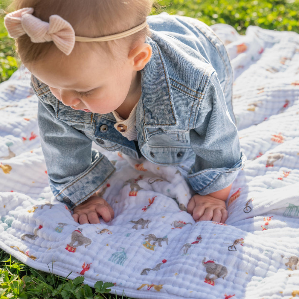 aden + anais Essentials Dream Blanket tummy-time scene for versatile play and cuddling