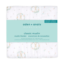 aden + anais Essentials Dream Blanket during tummy time for breathable, soft play.