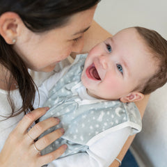aden + anais Essentials Easy Sleeping Bag Winter Sky celestial print offers cozy night time wear.