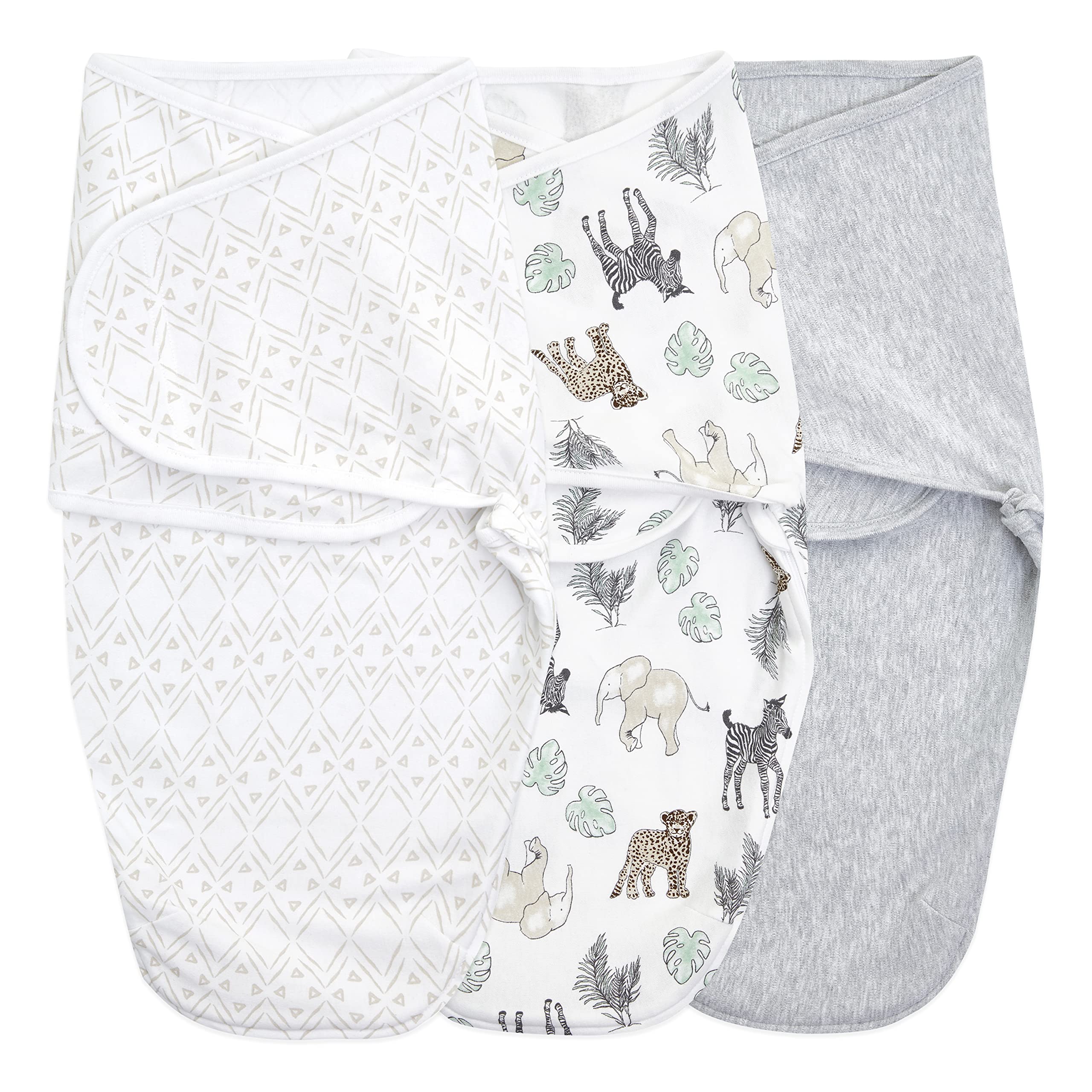 aden + anais Essentials Easy Wrap closeup shows soft cotton knit for gentle newborn comfort