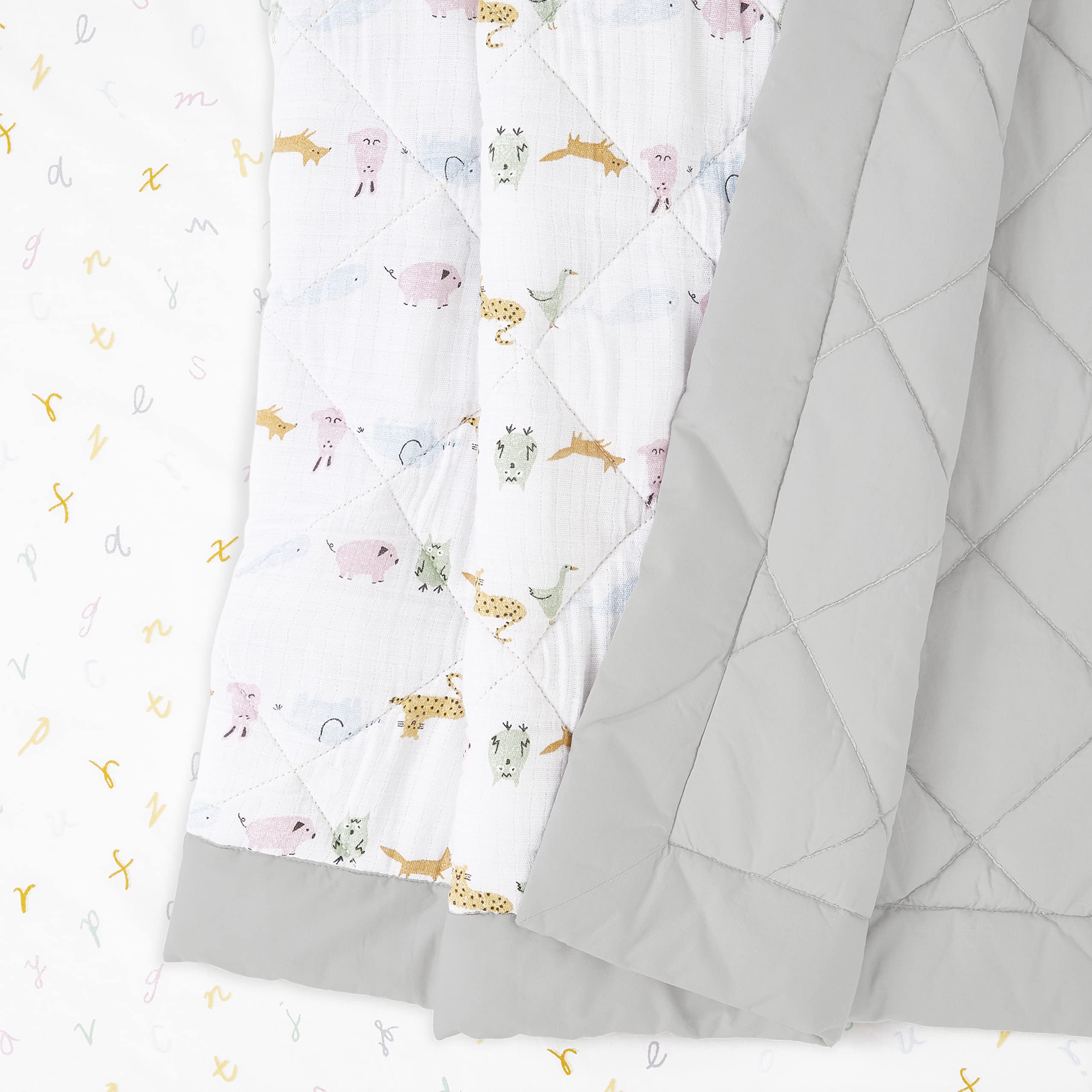 Aden + Anais Essentials machine-washable fabrics keep laundry days simple.