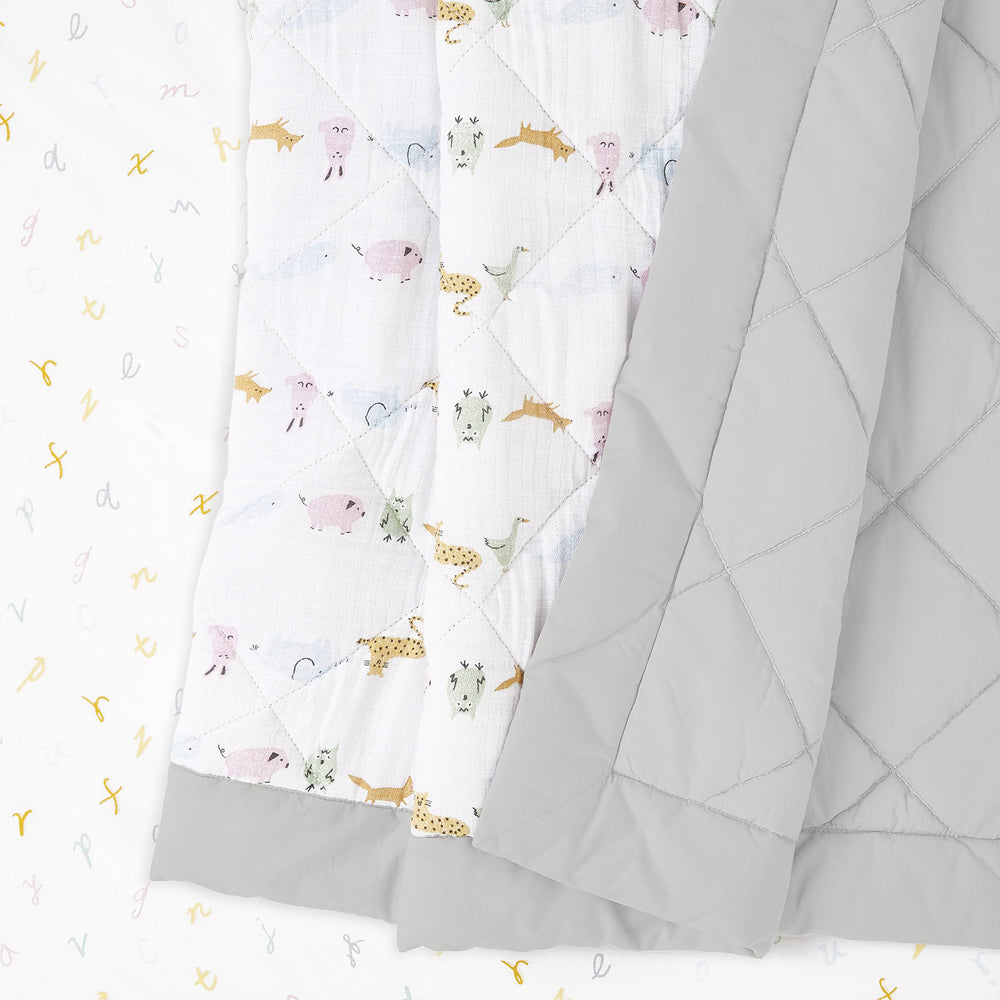 Aden + Anais Essentials machine-washable fabrics keep laundry days simple.