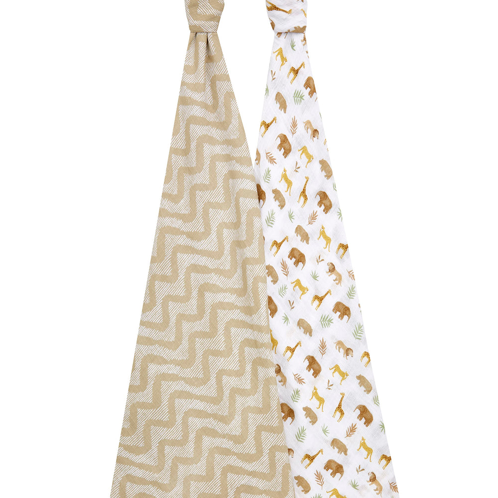 aden + anais Essentials muslin blanket close-up shows soft texture and breathability.