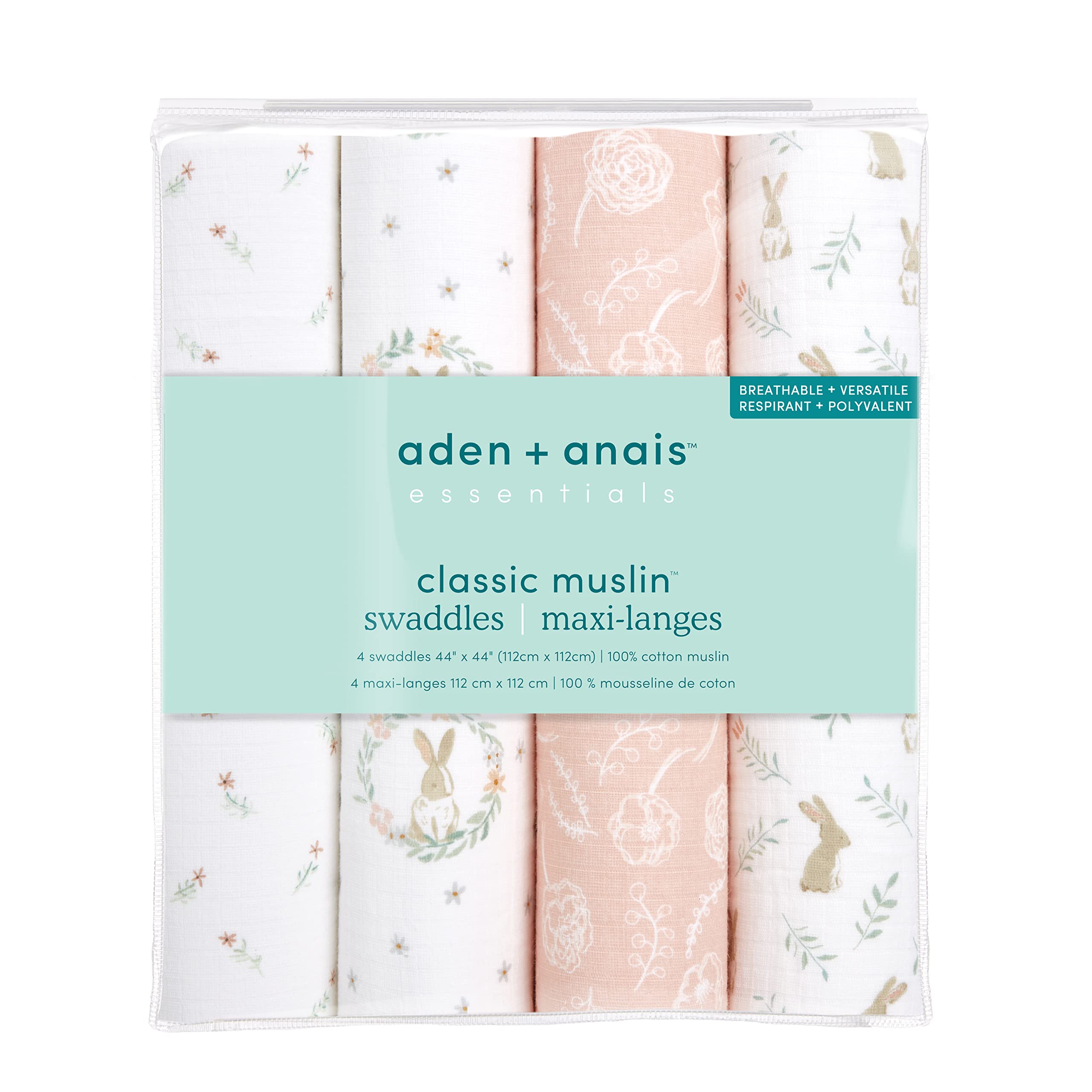 aden + anais muslin blanket used as stroller cover or nursing shield for on-the-go comfort.
