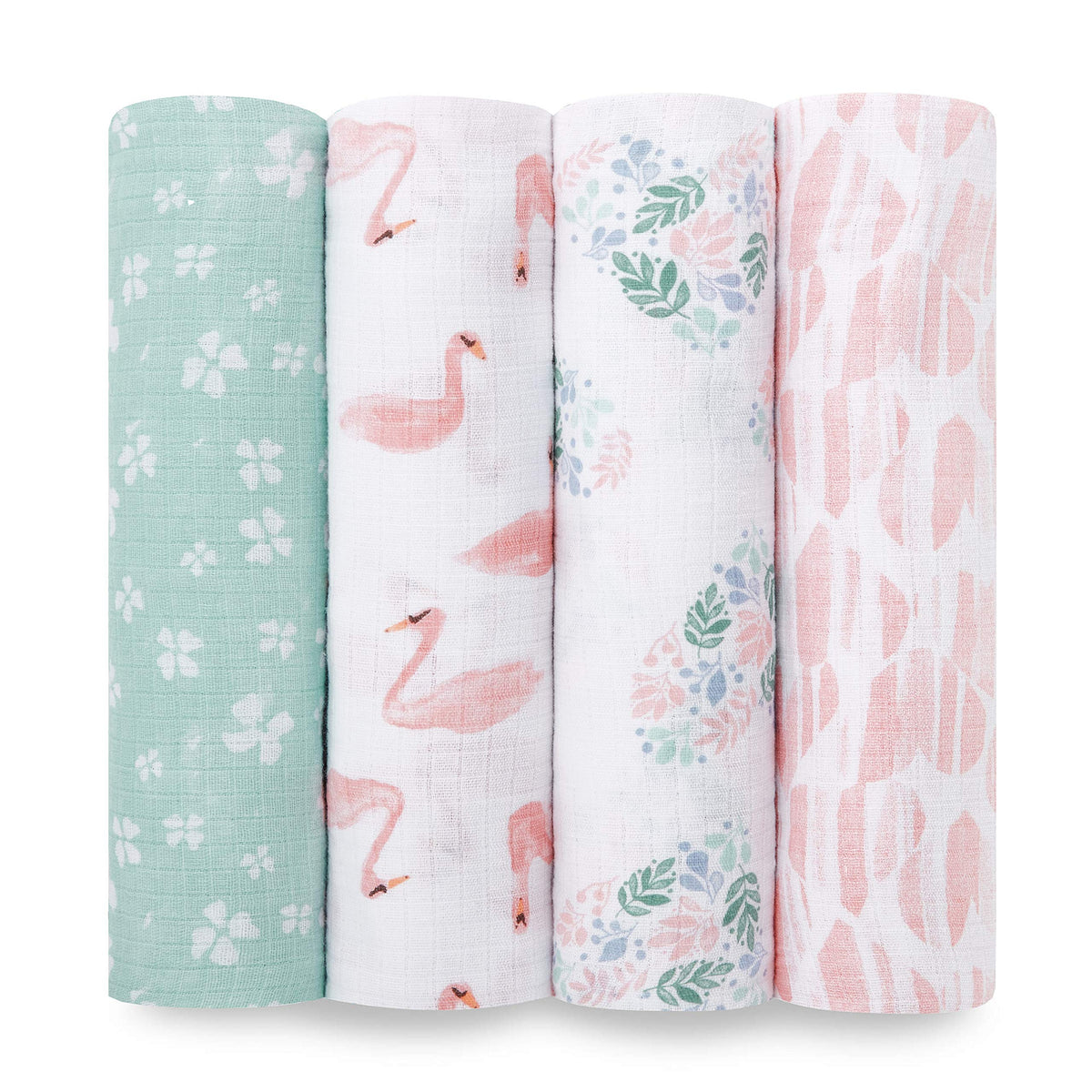 aden + anais Essentials muslin swaddle Briar Rose – breathable cotton for cozy swaddling.