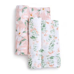 aden + anais Butterfly Garden closeup fabric reveals soft muslin texture and growing softness