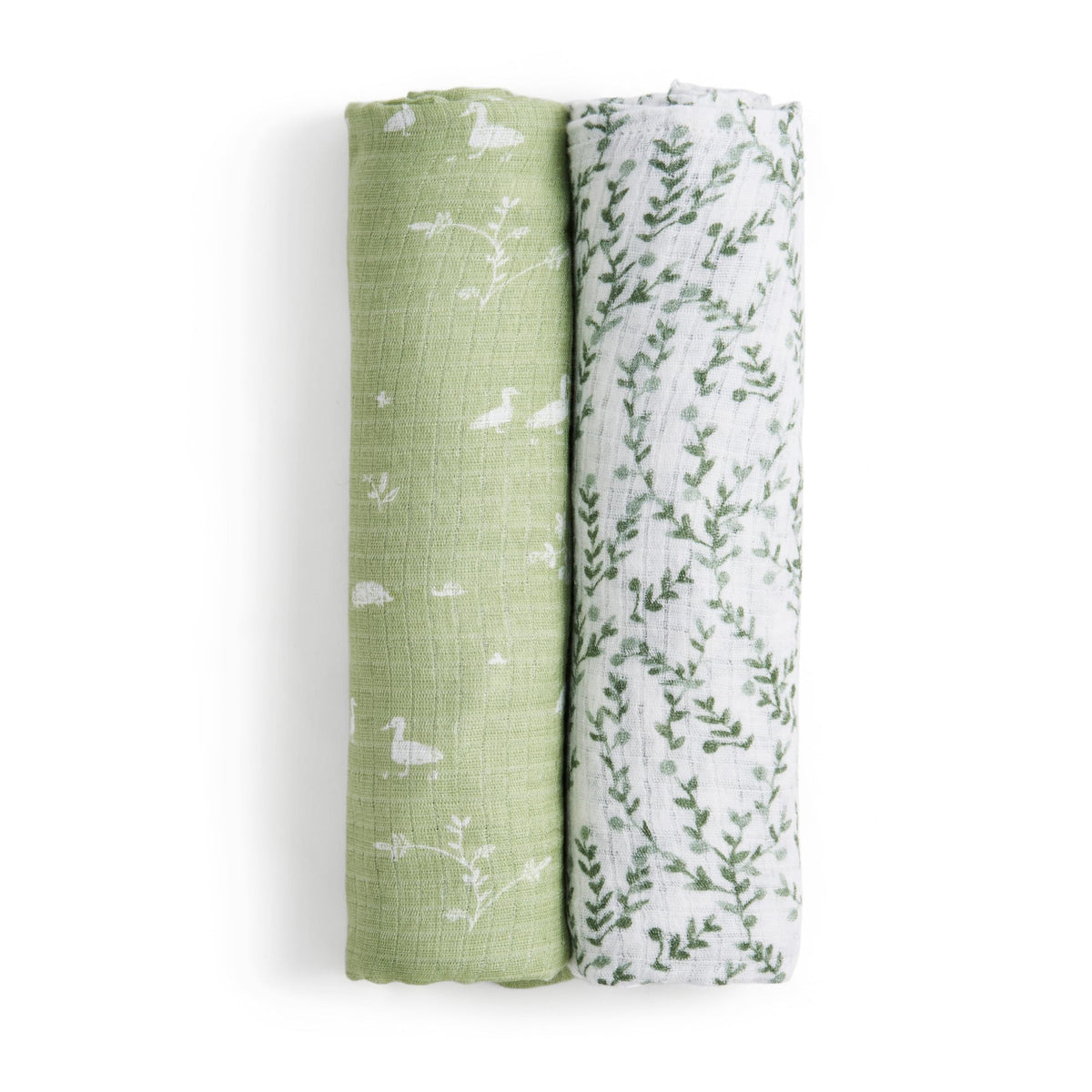 aden + anais Nature Friends bamboo swaddle front close for gentle skin comfort.
