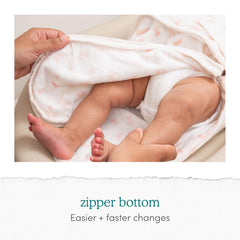 aden + anaïs Winnie swaddle fabric detail highlights soft cotton knit