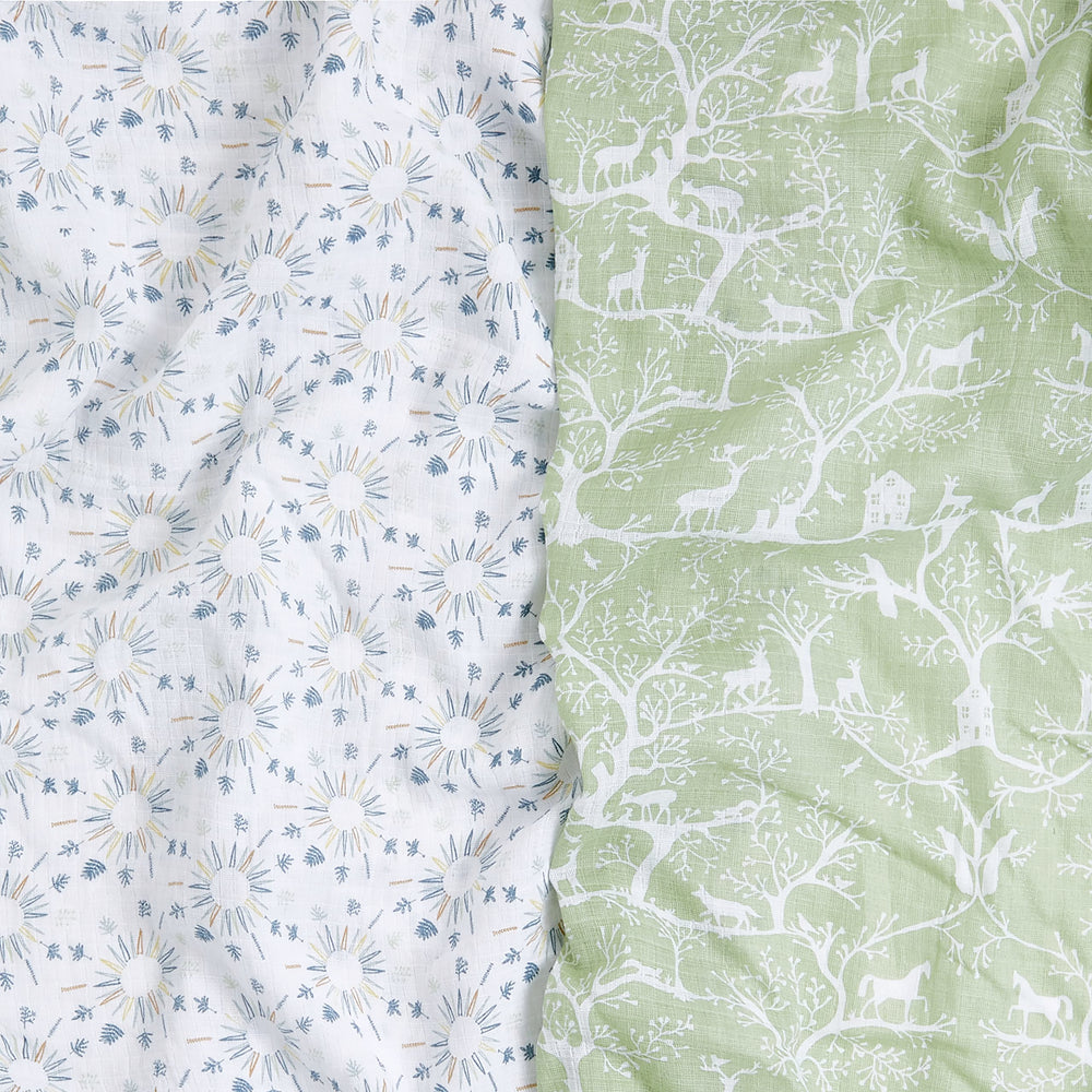 aden +anais Harmony baby under blanket demonstrating breathable warmth for comfy naps.