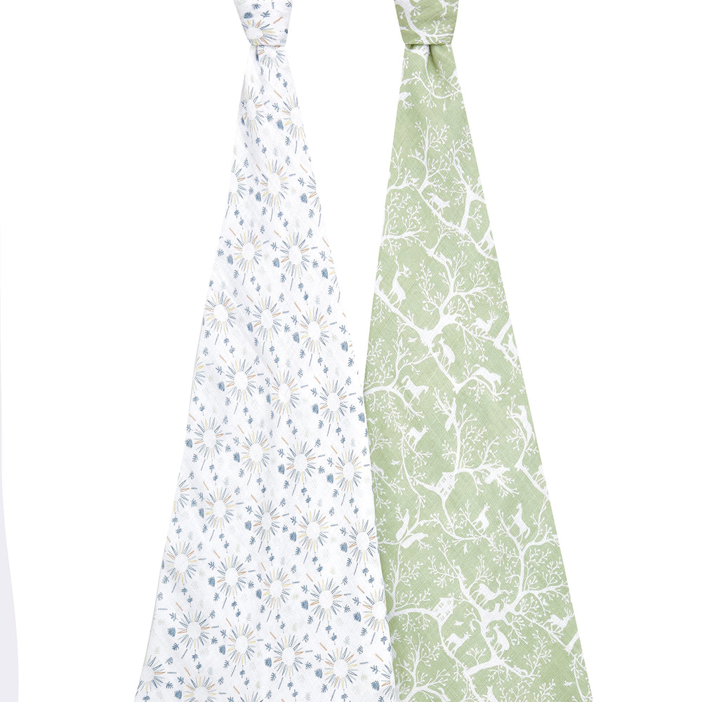 aden +anais Harmony muslin texture detail emphasizes softness and breathability for gentle newborn sleep.