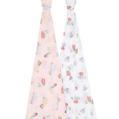 Aden + Anais muslin swaddle blanket showing soft breathable 100% cotton material.