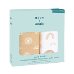 aden + anais muslin swaddle open weave reveals extra breathability suited for warm days