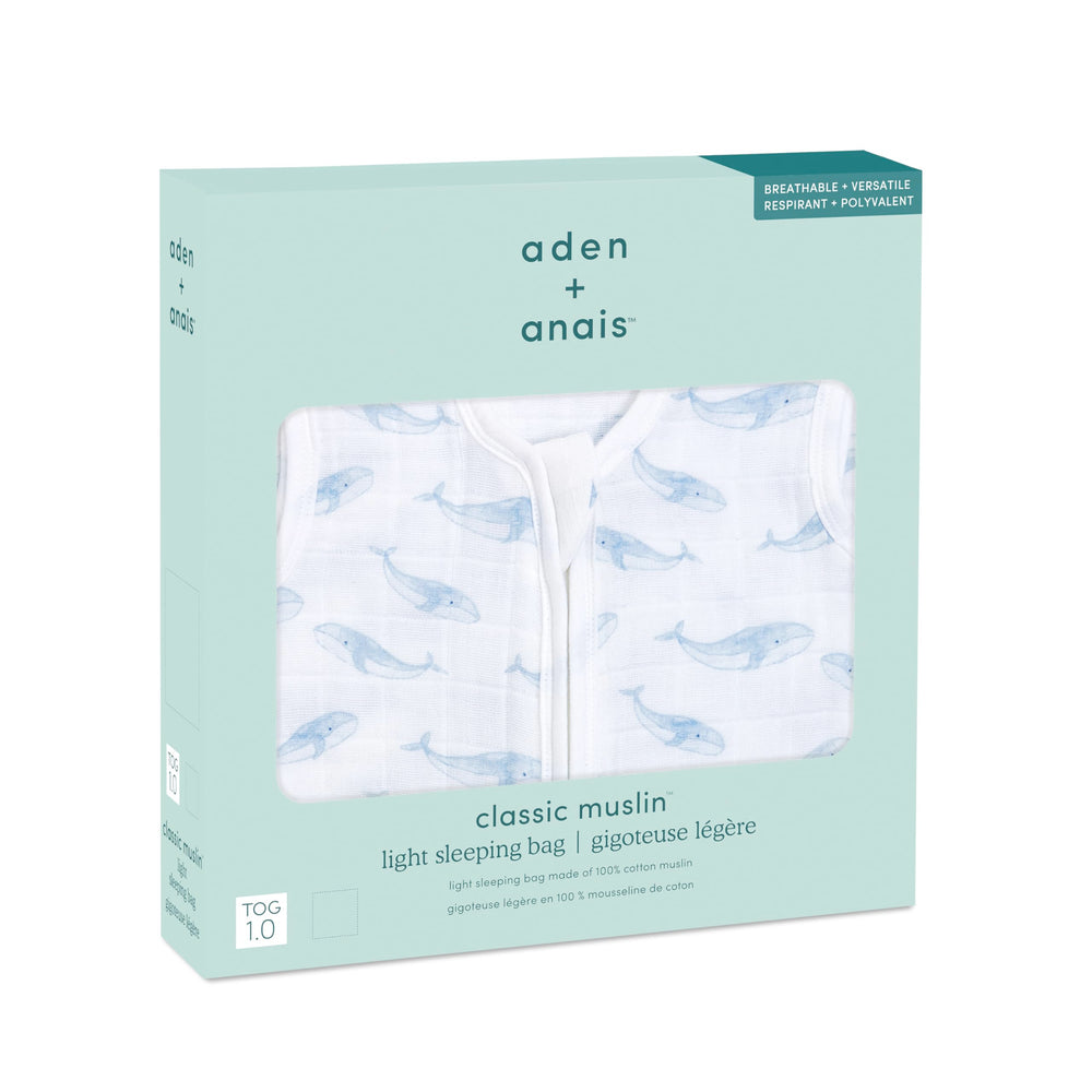 aden + anais Oceanic muslin fabric is breathable for warm nights