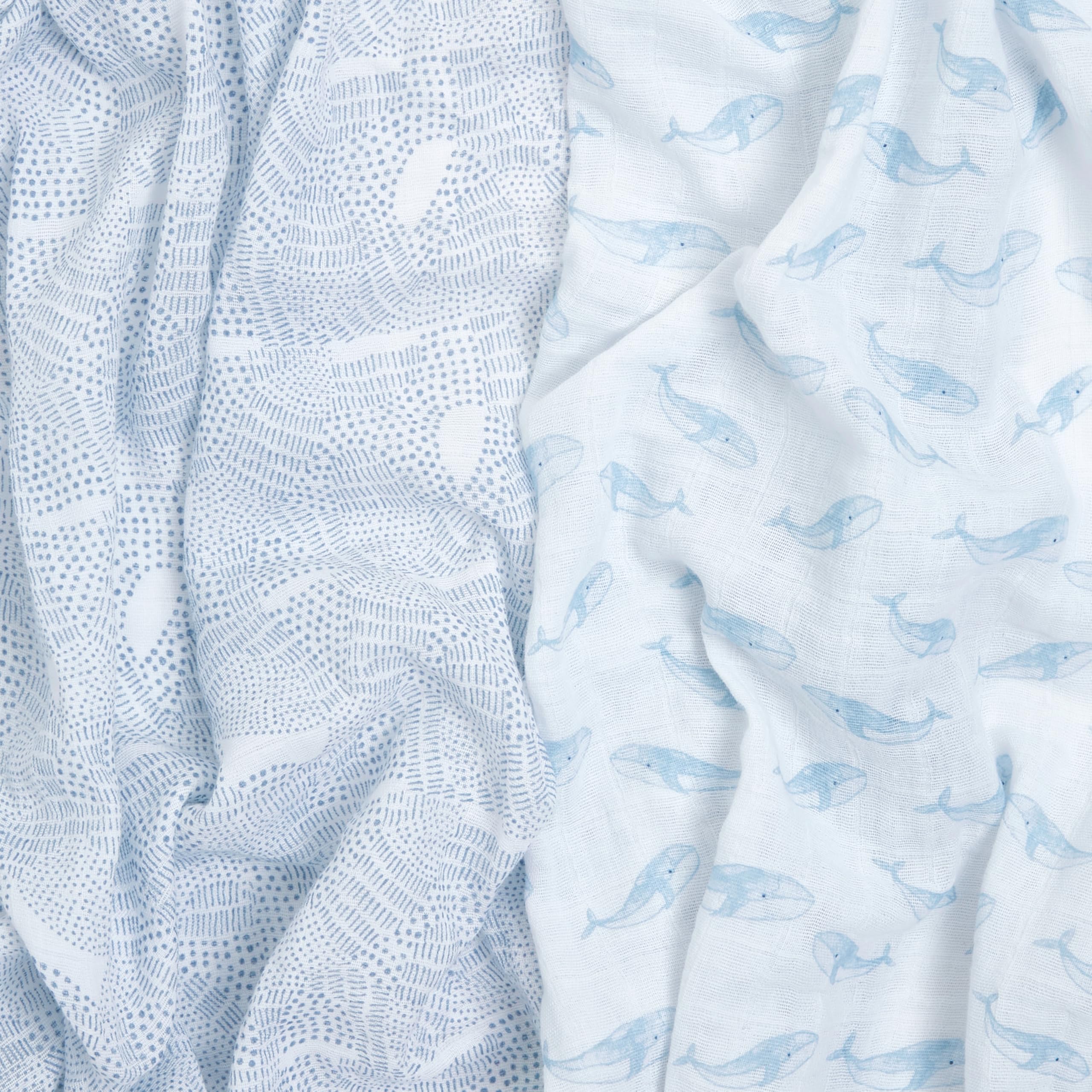 aden + anais Oceanic swaddle newborn-friendly snug wrap option.