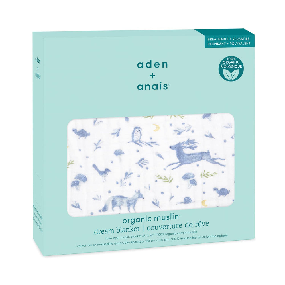 aden-anais organic cotton muslin nursery blanket with gentle warmth