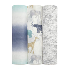 aden + anais Silky Soft Swaddle bamboo fabric feels gentle on baby's skin and breathable