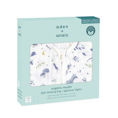 aden +anais sleeping bag muslin closeup shows soft breathable fabric and durability