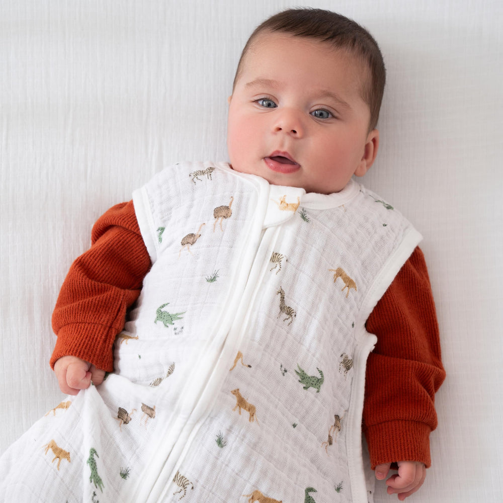 aden + anais sleeveless design promotes airflow and cooling