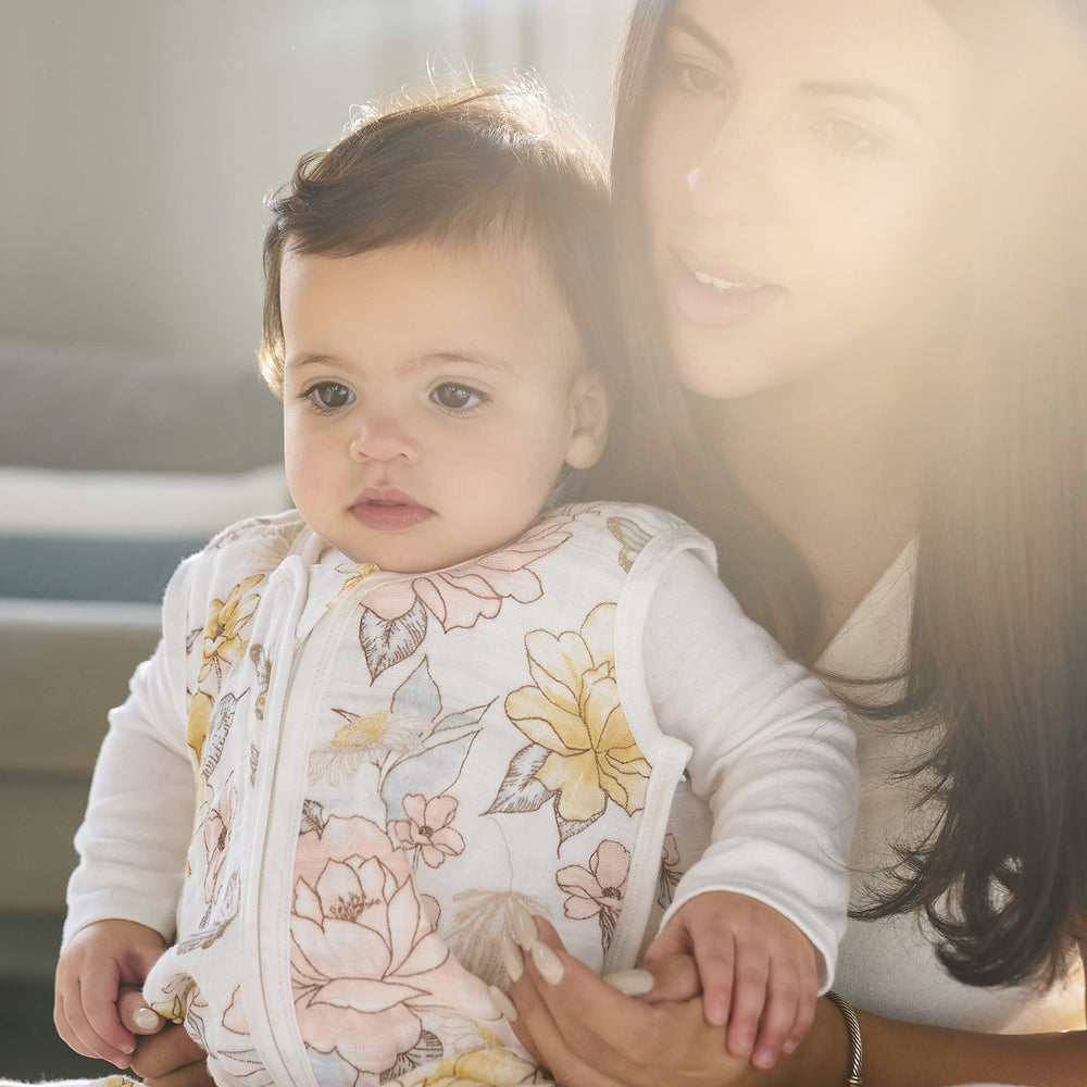 aden + anais sleeveless design rosewood keeps baby cool and comfy